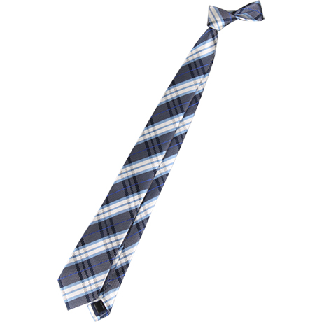 neckti：チェック、シルクのネクタイ。定番、シャツにコーディネートしやすい。若々しくやる気を感じさせる。無地のジャケットやシャツとコーディネートがおすすめ。キャラクターなどの柄は奇抜なので避ける